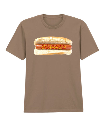 Hotdog tee, sausage brown