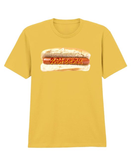 Hotdog Tee, mustard yellow